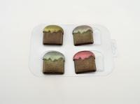 Пластиковая форма куличи (4шт) 5,5 см