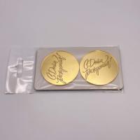 Бирка С Днём Рождения № 2 (2 шт комплект золотой акрил)