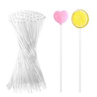 Палочки  АКРИЛОВЫЕ прозрачные для леденцов 15 см 10 шт