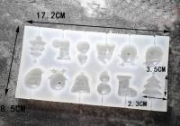 Силиконовая форма Новогодние леденцы (качество!)