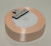 Лента атласная 25 мм (цвет №06 розово-персиковый) 22,7 метра