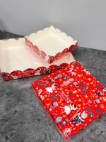 Коробка для печенья и пряников 200х200х35 мм (Щелкунчик) 77шт