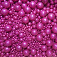 Драже зерновое в цветной кондитерской глазури «Блеск» Фуксия, 25 гр.