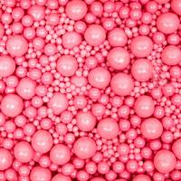 Драже "Жемчуг" взорванные зерна риса в глазури, розовый, 50г.