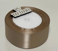 Лента атласная 38 мм (цвет №60 т бежевый) 22,7 метра