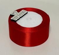 Лента атласная 38 мм (цвет №25 красный) 22,7 метра