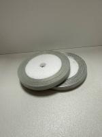 Лента атласная 6 мм (цвет №66 серый жемчуг) 22,7 метра