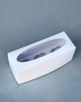 Коробка на 3 капкейка волна окно, размер 255х90х100