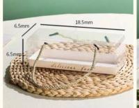 Коробка для рулета и прочих дессертов, 18.5×6,5х6,5 см с ручками