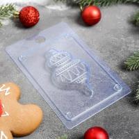 Форма для шоколада и конфет "Елочная игрушка", размер 15*10 см, цвет прозрачный