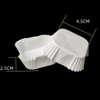 Капсулы бумажные квадратная БЕЛЫЙ 45х45х25мм (~15шт)