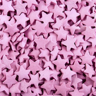 Посыпка звезды сиреневые 25 г.