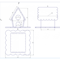 Набор вырубок "Пряничный домик 3D" №5