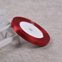 Лента атласная 6 мм (цвет №48 бордовый) 22,7 метра