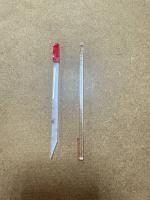 Ножка акриловая прозрачная 10 см самоклеющая