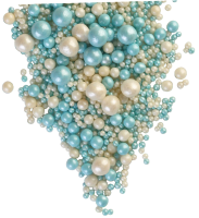 Посыпка микс бирюза/белый 50 гр. Форно боно