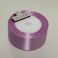Лента атласная 38 мм (цвет №45 св фиолетово-розовый) 22,7 метра