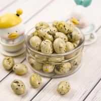 Драже шоколадное с миндалем «Яички бежевые с жёлтым» 100г.