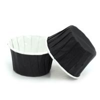 Формы бумажные с ламинацией «Маффин» 50х40 мм (Черный)