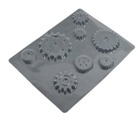 Пластиковая форма для шоколада "Шестеренки"