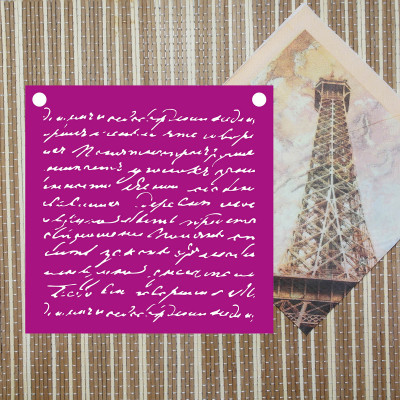 Трафарет №90 "Рукопись"