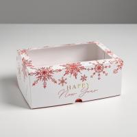 Коробка для капкейков Let it snow 17 х 25 х 10 см (6 кап)