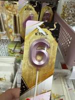 Свеча для торта, цифра «6», 11,5 х 2,3 см