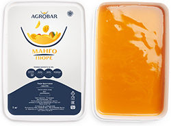 Пюре Манго Agrobar (Агробар) замороженное, 1000 гр
