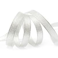 Лента парчовая 6 мм (20 метра, цвет серебро)