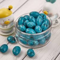 Драже шоколадное с миндалем «Яички ярко голубые» 100г.