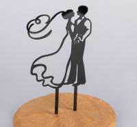 Топпер на торт, 10×18 см, цвет чёрный