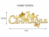 Топпер С 1 сентября 6*2,5 см