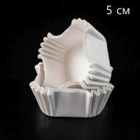 Капсулы бумажные квадратная БЕЛЫЕ 50х50х25мм (~15шт)