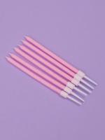 Свечи для торта «Розовая вечеринка», 6 шт, розовые