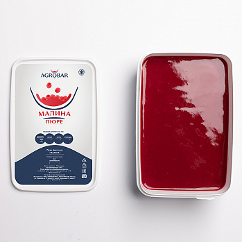 Пюре Малина Agrobar (Агробар) замороженное, 1000 гр