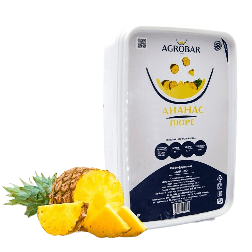 Пюре Ананас Agrobar (Агробар) замороженное, 250 гр