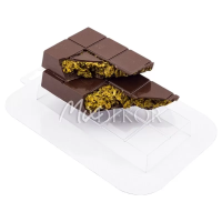 Форма пластиковая "Плитка" для дубайского шоколада №1 классика 150*70*20мм