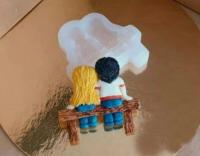 Силиконовая форма "love is" (7х8смх2см)