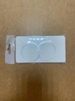 Топпер / Свадебные кольца с алмазом № 5 (Серебряный акрил)