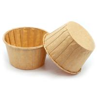 Формы бумажные "Маффин", 50х40 мм, 1 шт, с ламинацией (Бежевый)