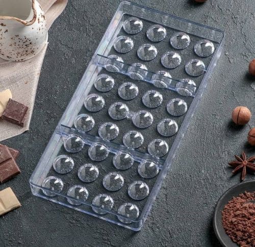 Форма поликарбонатная «Полусфера 2 см, 36 ячеек»