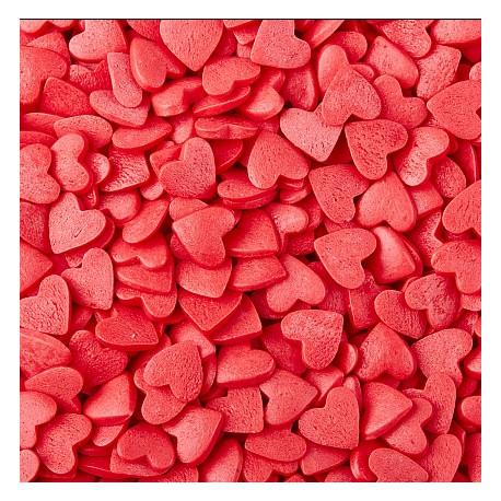 Посыпка кондитерская Сердечки "Красные" 5 мм,  25 гр. 27/03/2027