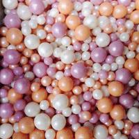 Посыпка Микс персик, розовый, серебро, три размера 50 гр.