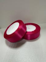 Лента атласная 25 мм (цвет №27 малиновый) 22,7 метра