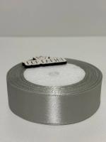 Лента атласная 25 мм (цвет №68 св.серый) 22,7 метра