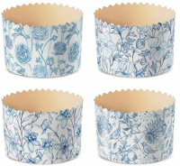 Форма бумажная для кулича «Фарфор» (100гр, 70/60мм) 1шт