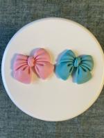 Бантики 4,5см (5 шт) в одном цвете (розовые или голубые на выбор)