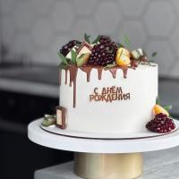 Украшение - боковой топпер  для торта «С днем рождения №5», золото