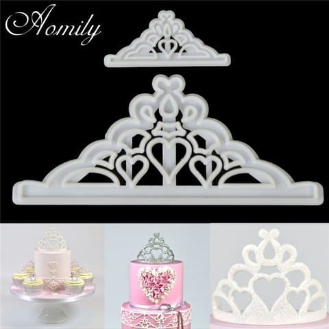 Набор вырубок диадема с текстурой