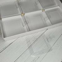 Подложка пластиковая квадратная 7,2*7,2 см (Прозрачная)